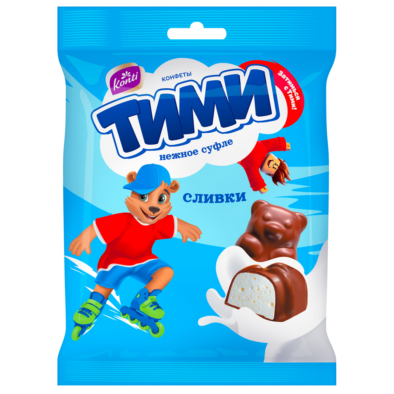 Конфеты Konti Тими сливки, 155г