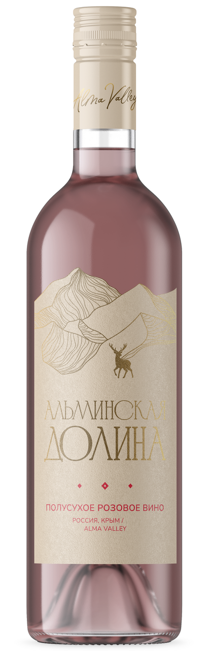 Изображение товара Вино Alma Valley Альминская долина розовое полусухое, 0.75л