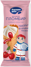 Мороженое пломбир Хорошее дело рожок вишня, 110г