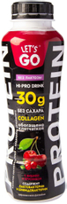 Напиток Let's Go Protein безлактозный обезжиренный вишня и брусника, 340г