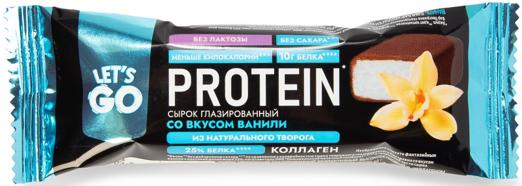 Сырок глазированный Let's Go Protein ваниль 5%, 40г