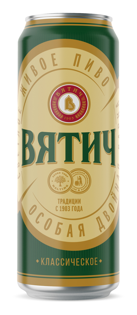 Пиво Вятич классическое фильтрованное светлое, 0.45л