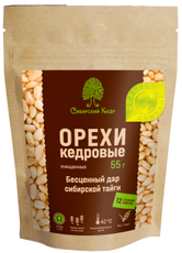 Орехи кедровые Сибирский кедр очищенные, 55г