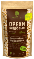 Орехи кедровые Сибирский кедр очищенные, 120г