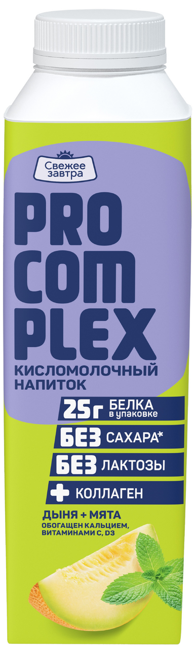 Напиток Свежее завтра Pro-complex безлактозный дыня и мята 1%, 500г