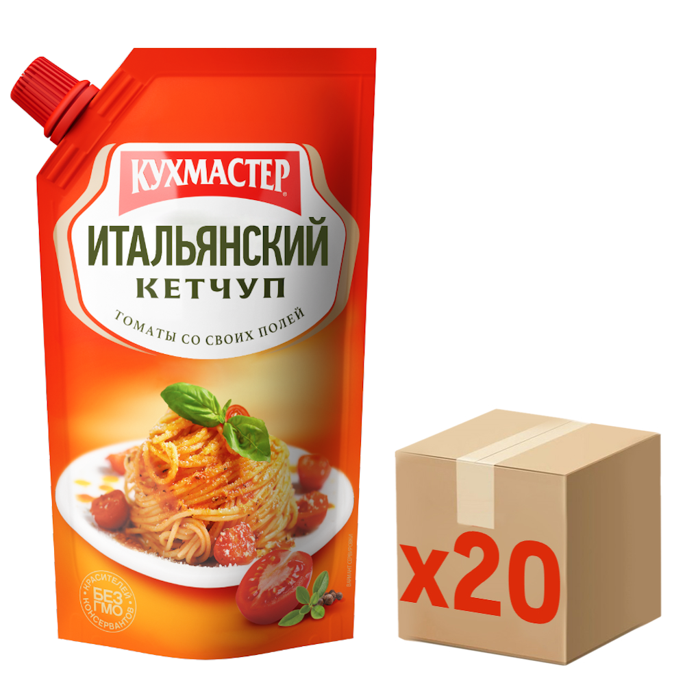 Кетчуп Кухмастер Итальянский, 260г x 20 шт