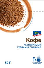 aro Кофе растворимый сублимированный, 50г