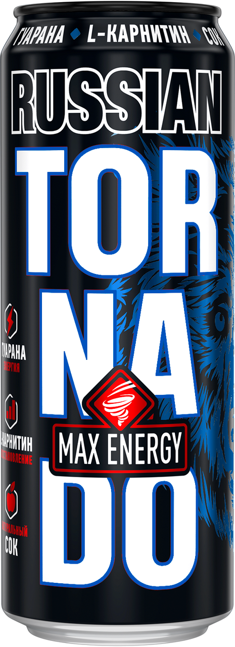 Энергетический напиток Tornado Max energy Russian, 450мл
