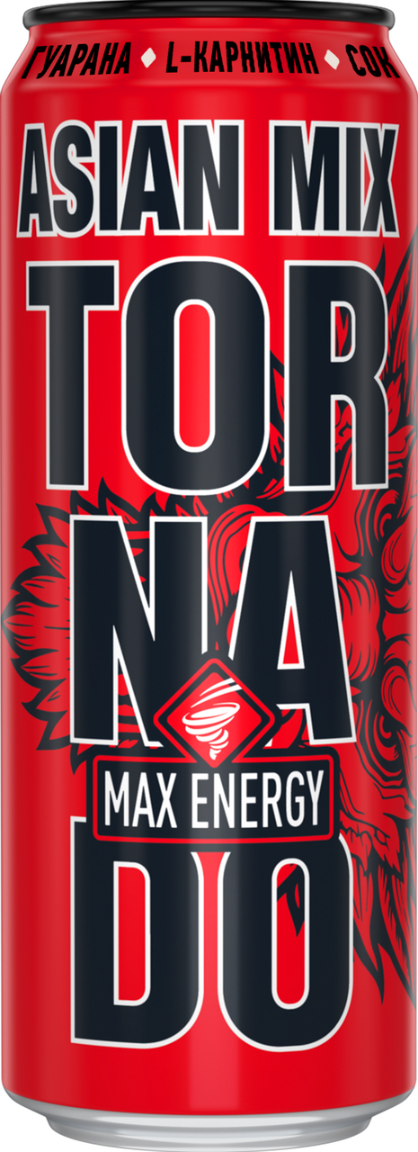 Энергетический напиток Tornado Max energy Asian mix, 450мл