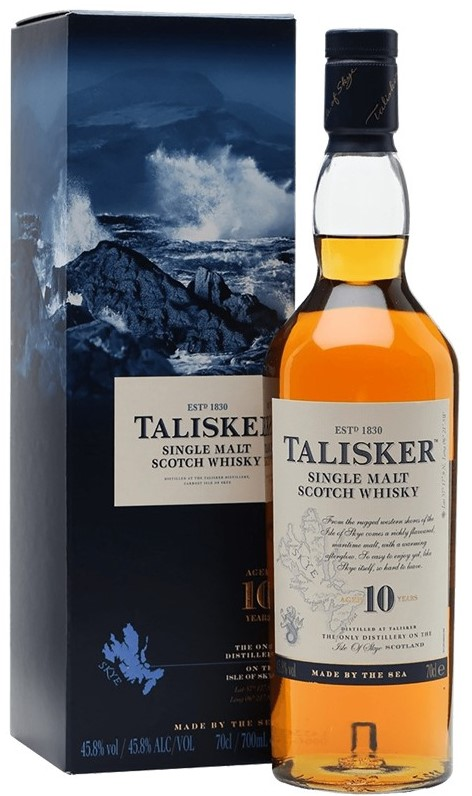 Изображение товара Виски Talisker односолодовый в подарочной упаковке 10 лет, 0.7л