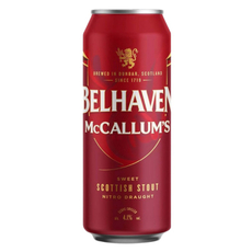Пиво Belhaven Mccallums Stout фильтрованное темное, 0.44л