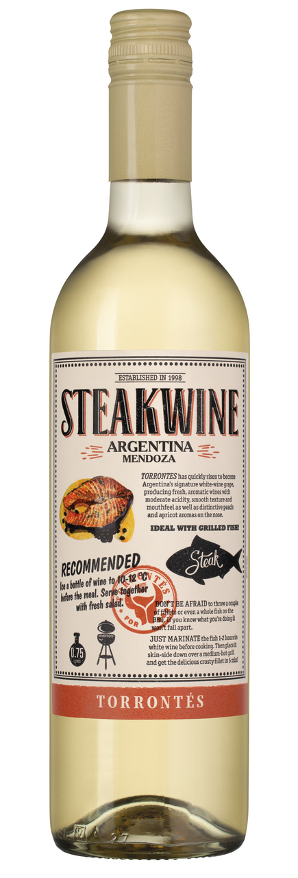 Изображение товара Вино Steakwine Torrontes Penaflor белое полусухое, 0.75л