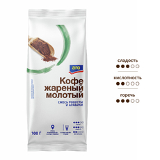 aro Кофе жареный молотый, 100г
