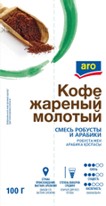 aro Кофе жареный молотый, 100г