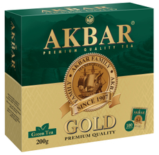 Чай зеленый Akbar (2г x 100шт), 200г
