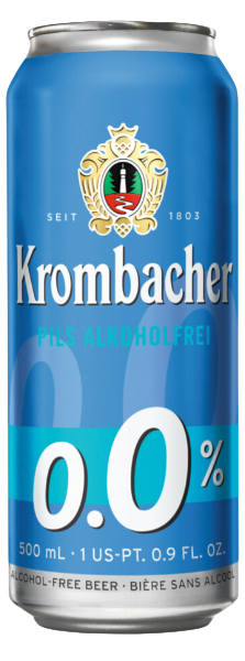 Пиво Krombacher Pils Alkoholfrei безалкогольное, 0.5л