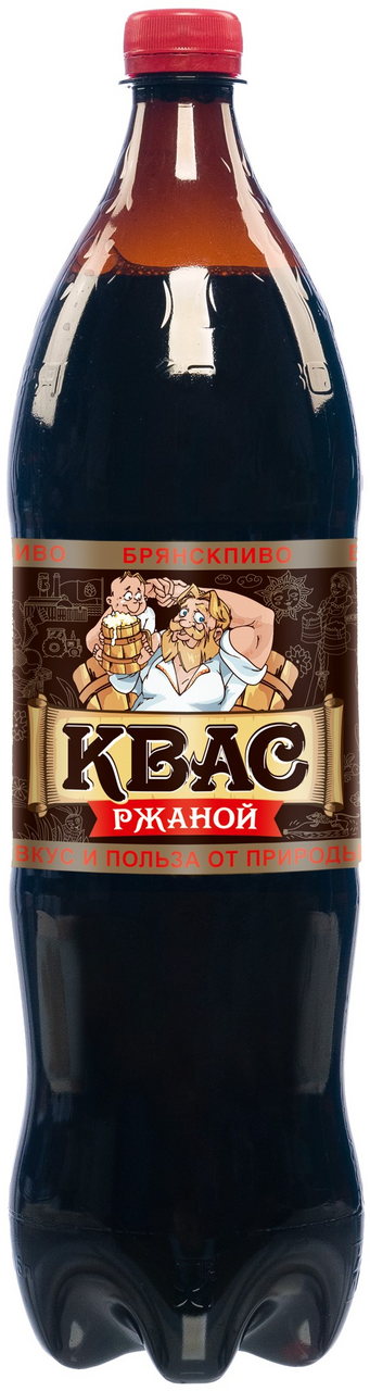 Квас Брянскпиво Брянский ржаной, 1.5л