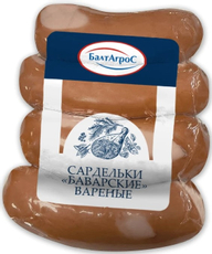 Сардельки Балтагрос Баварские вареные, 350г