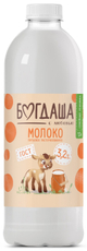 Молоко Богдаша пастеризованное 3.2%, 1.3л