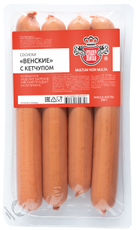 Сосиски Велес Венские с кетчупом вареные, 380г