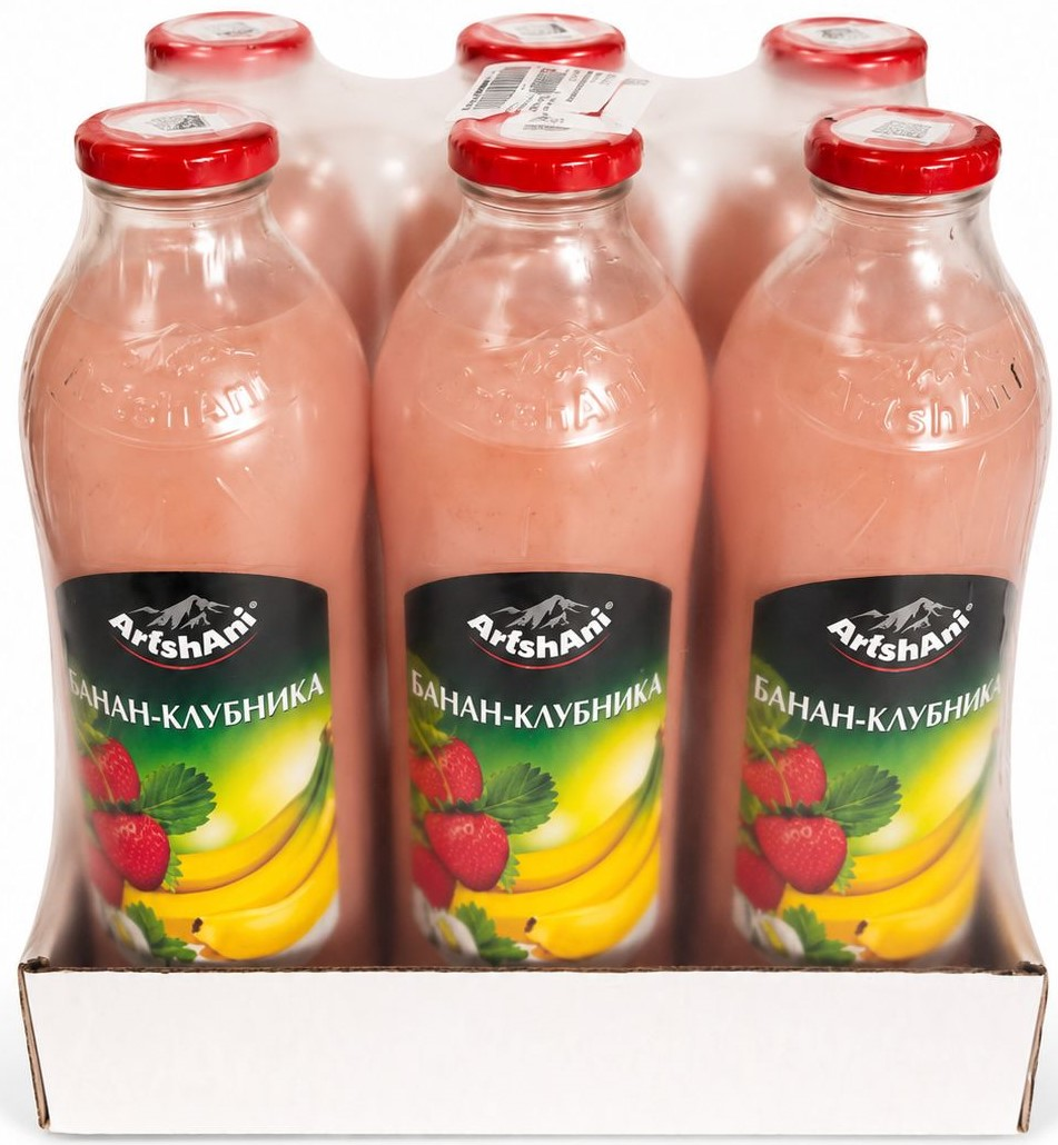 Нектар Artshani банан и клубника, 1л x 6 шт