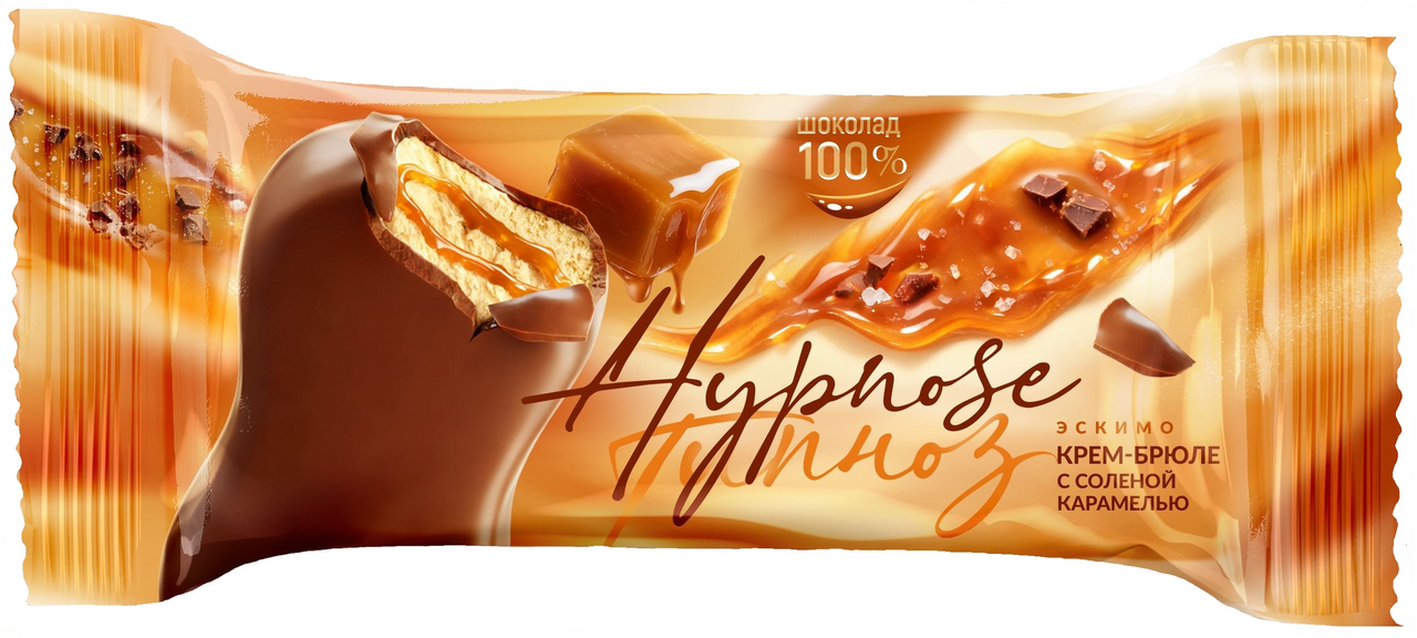 Мороженое сливочное Hypnose эскимо соленая карамель, 70г