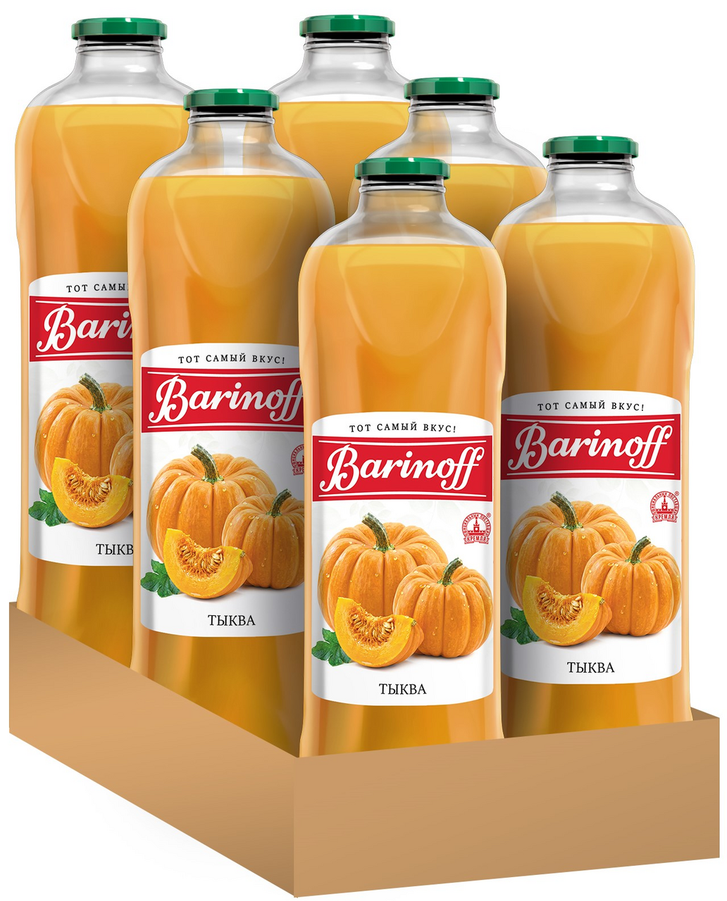 Нектар Barinoff тыквенный, 1л x 6 шт