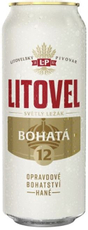 Пиво Litovel Bohata фильтрованное светлое, 0.5л