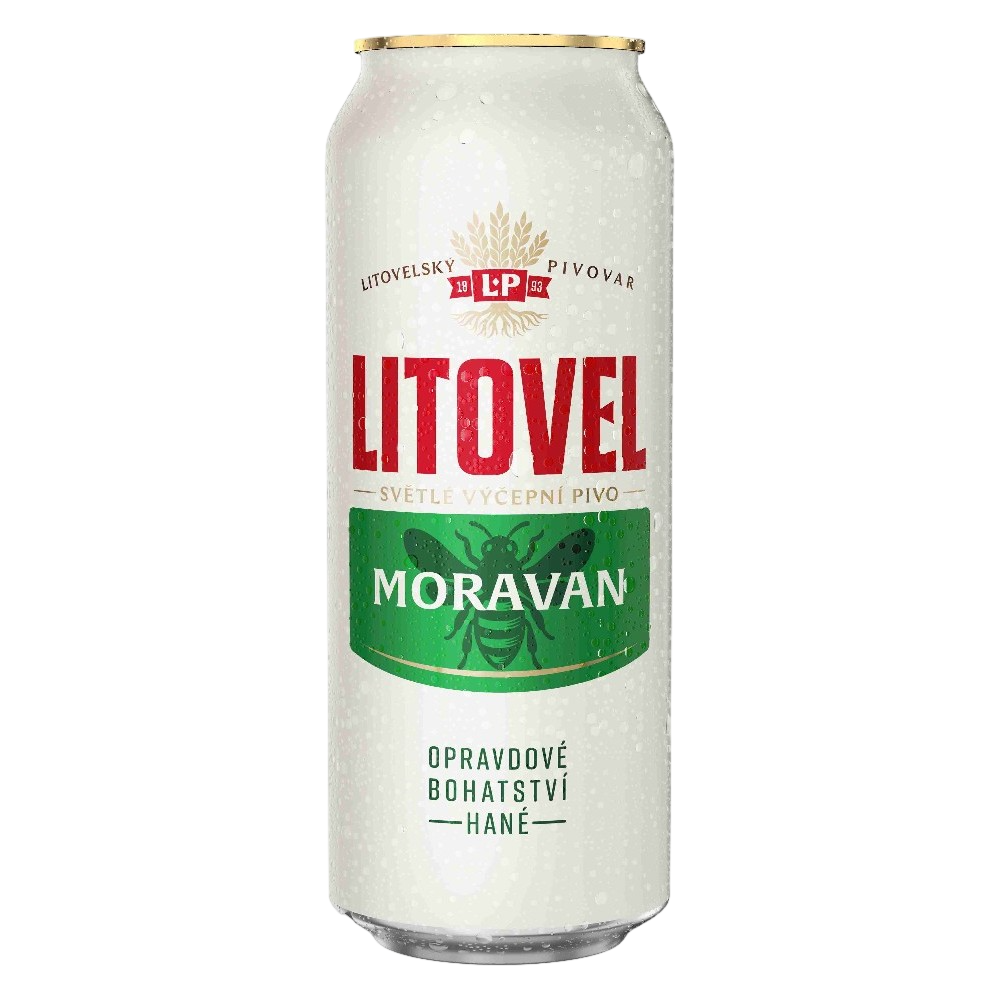 Пиво Litovel Moravan фильтрованное светлое, 0.5л