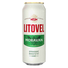Пиво Litovel Moravan фильтрованное светлое, 0.5л