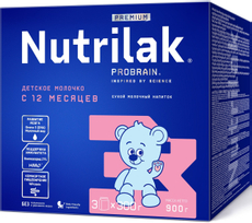 Смесь детская молочная Nutrilak Premium 3 12-18 месяцев, 900г