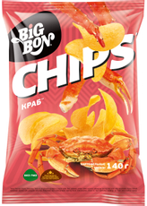 Чипсы Big Bon краб, 140г