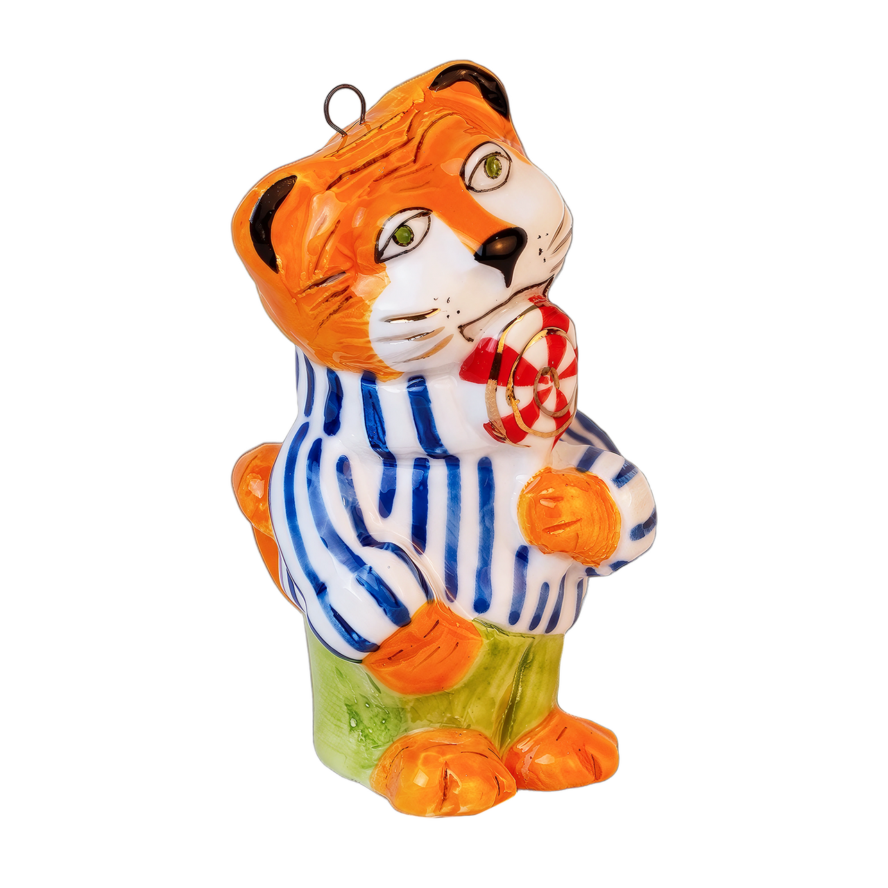 Елочная игрушка Esprado тигр, 8.5см