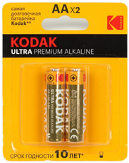 Батарейки Kodak Ultra Premium Alkaline AA, 2шт