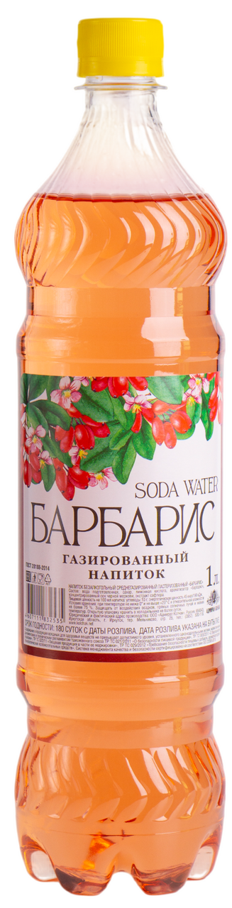 Напиток Soda Water Барбарис газированный, 1л