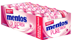 Жевательная резинка Mentos Тутти-фрутти без сахара, 30г x 10 шт