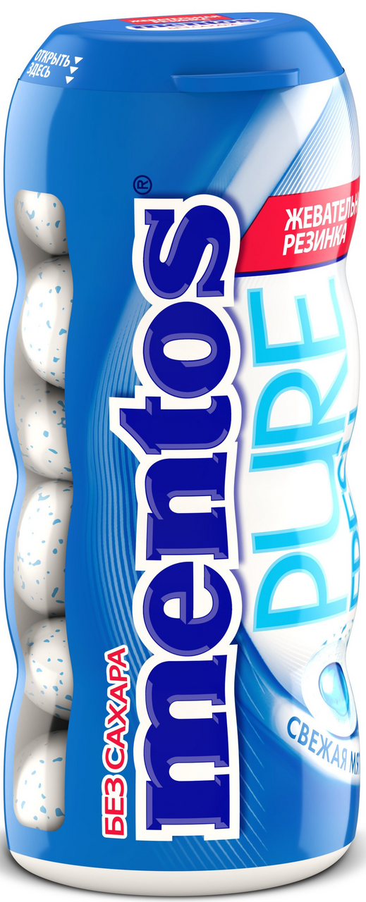 Жевательная резинка Mentos мята без сахара, 30г
