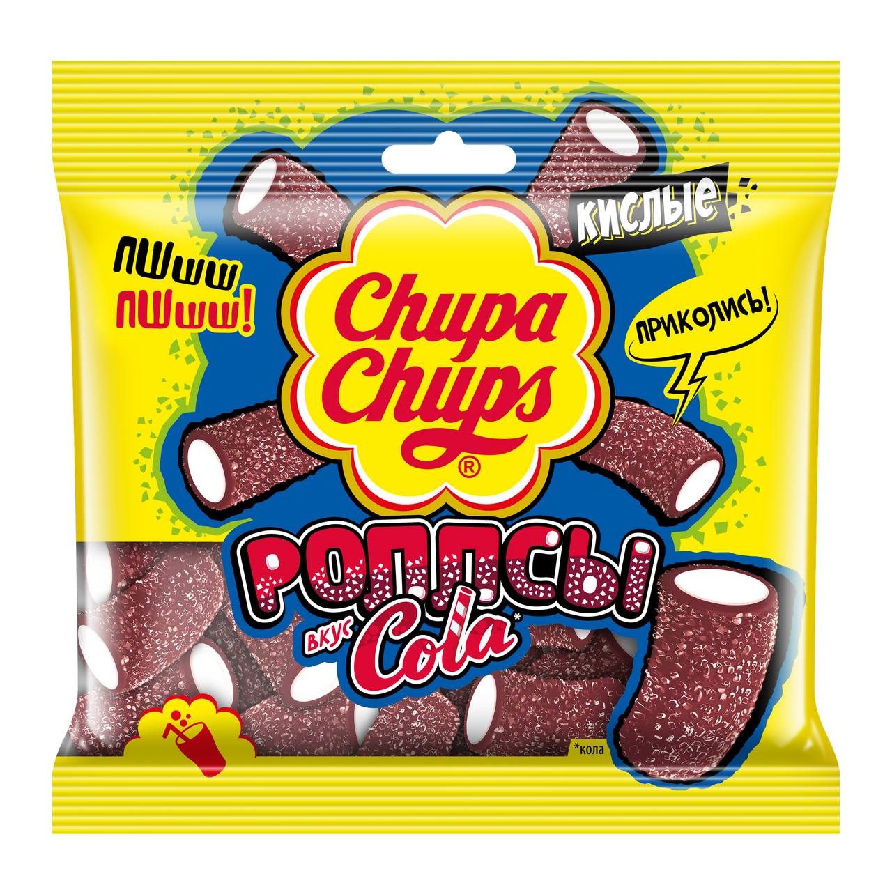 Мармелад Chupa Chups Роллсы кола, 150г