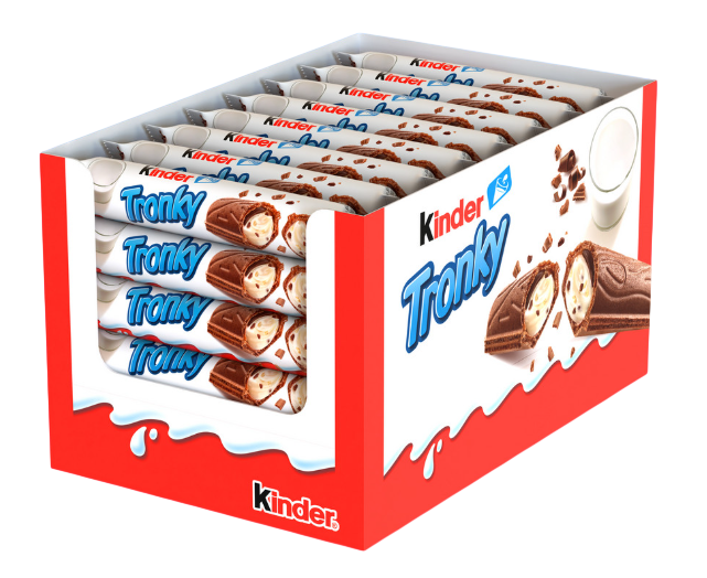 Батончик вафельный Kinder Tronky, 18г x 48 шт