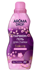 Гель-парфюм для стирки Aroma Drop Sakura с кондиционером 2в1, 1л