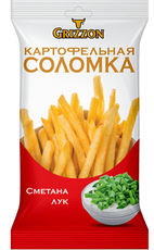 Соломка картофельная Grizzon сметана и лук, 80г