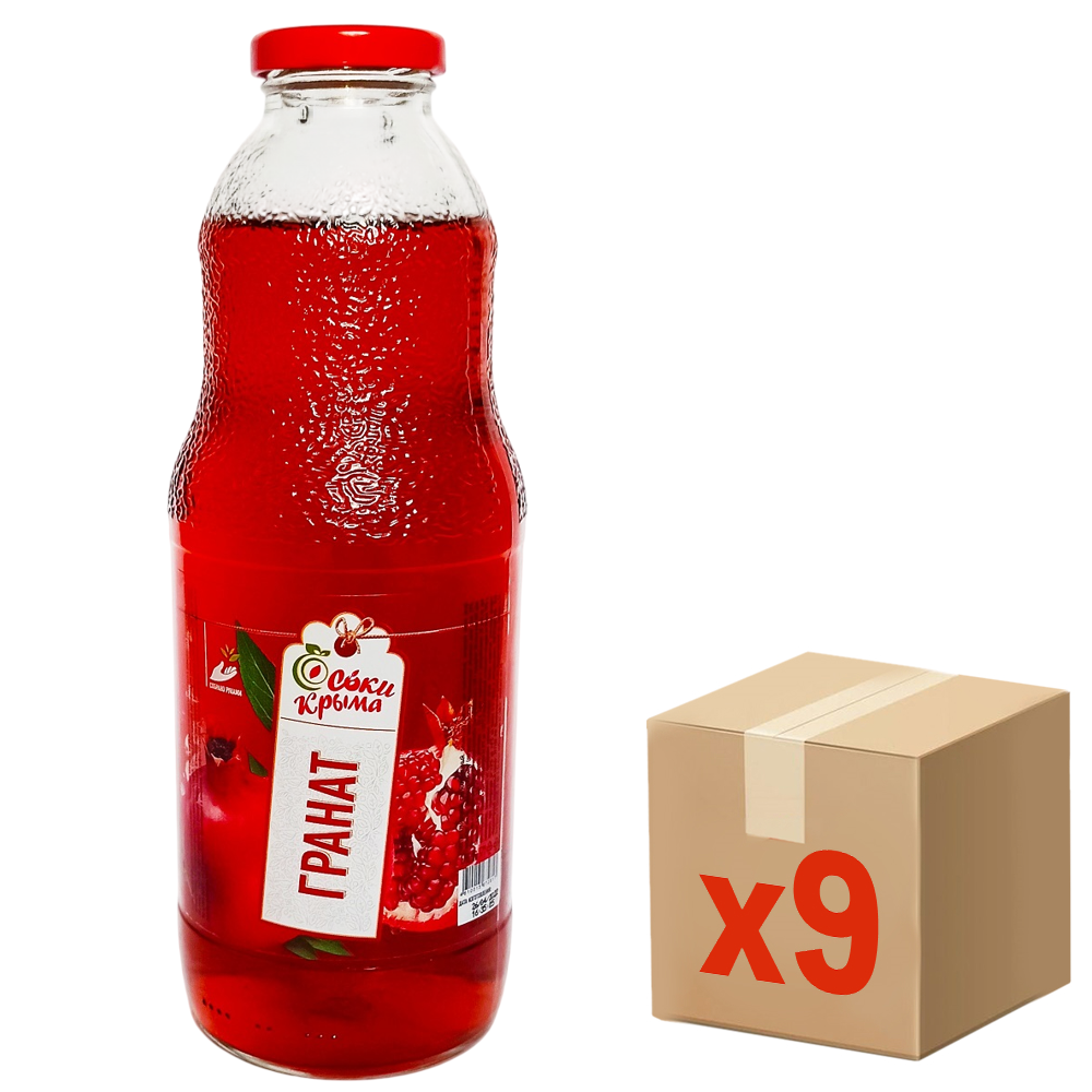 Нектар Соки Крыма гранатовый, 1л x 9 шт