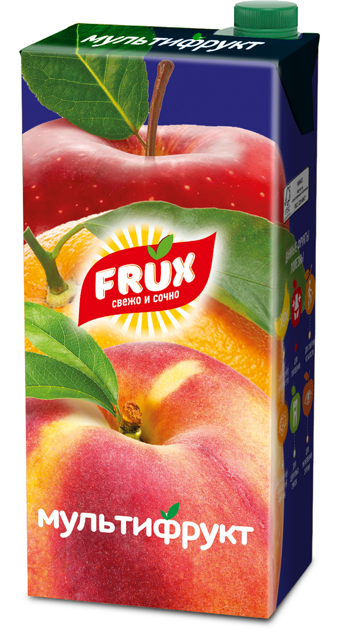 Напиток сокосодержащий Frux мультифруктовый, 1л x 12 шт