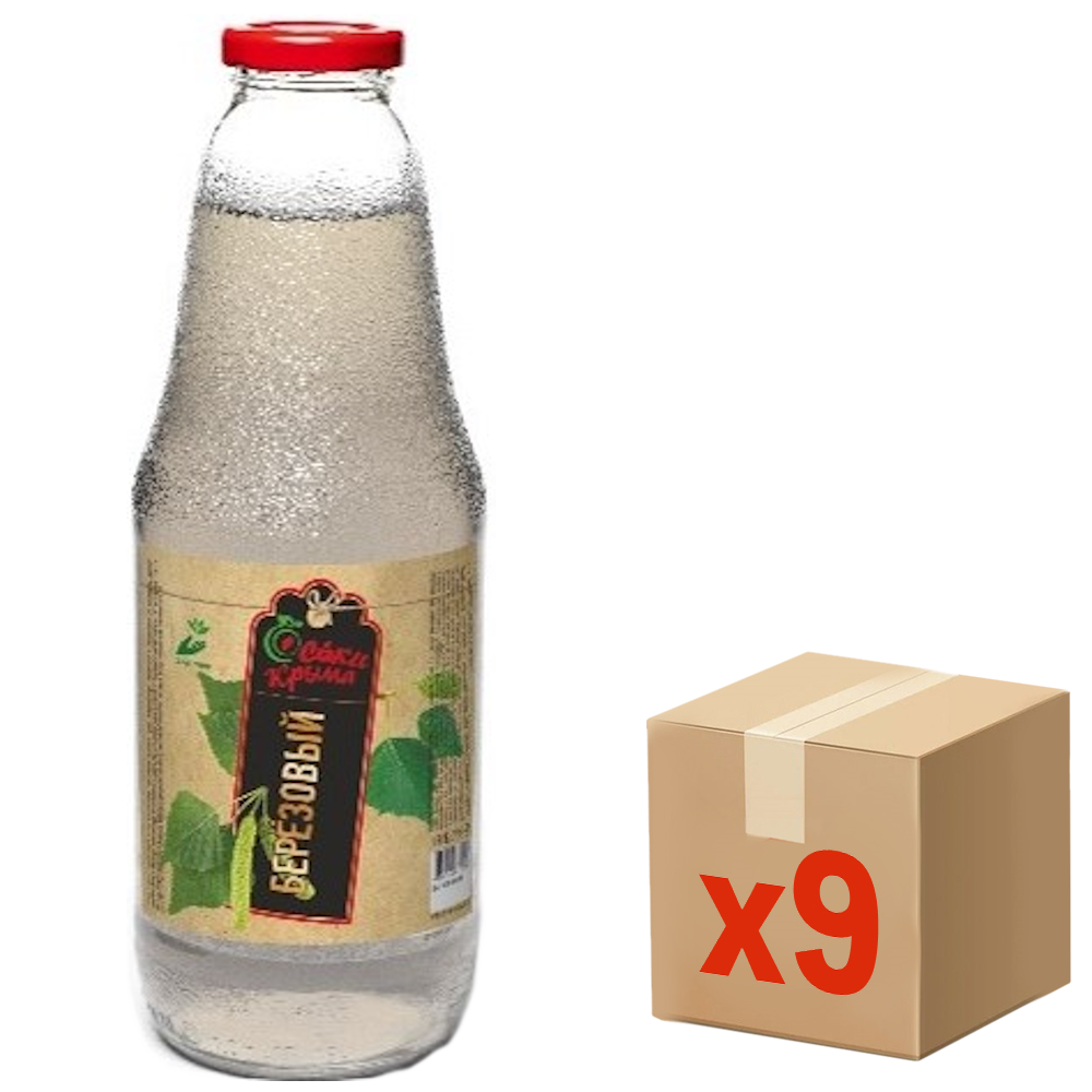 Напиток Соки Крыма березовый, 1л x 9 шт