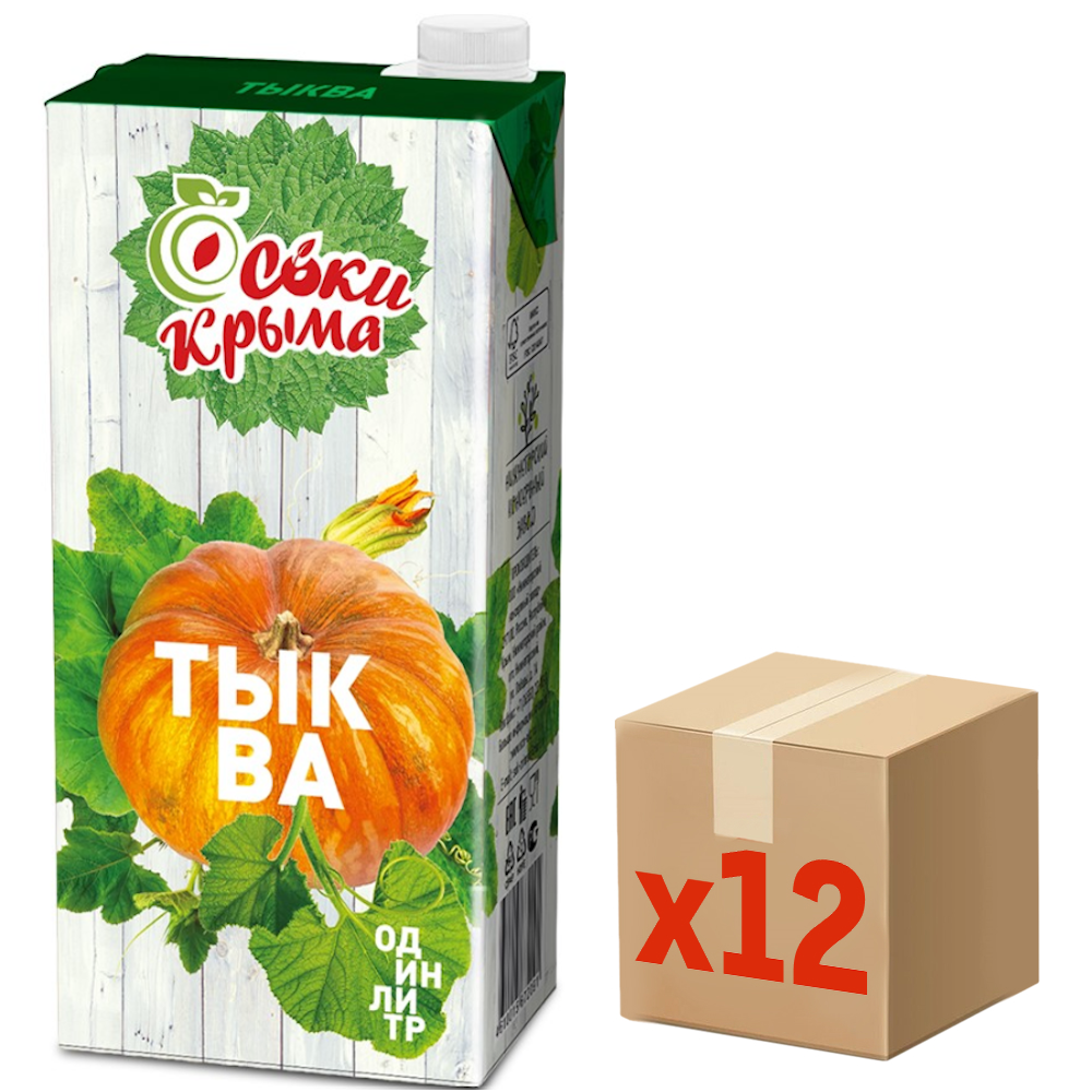 Нектар Соки Крыма тыквенный, 1л x 12 шт