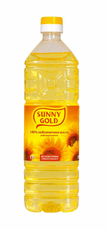 Масло подсолнечное Sunny Gold рафинированное дезодорированное, 1л