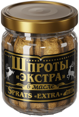 Шпроты Вкусные консервы Экстра в масле, 100г