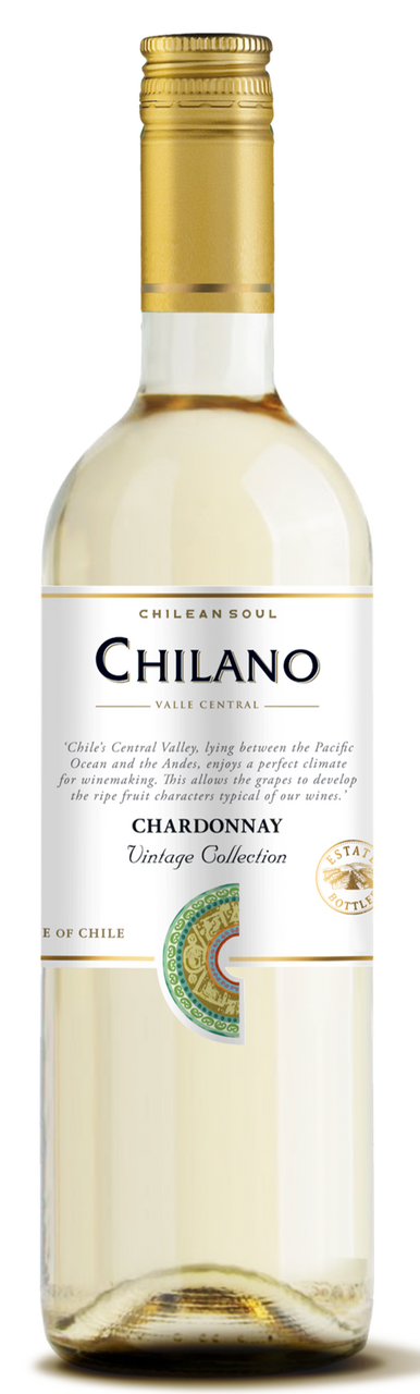 Вино Chilano Шардоне белое сухое, 0.75л