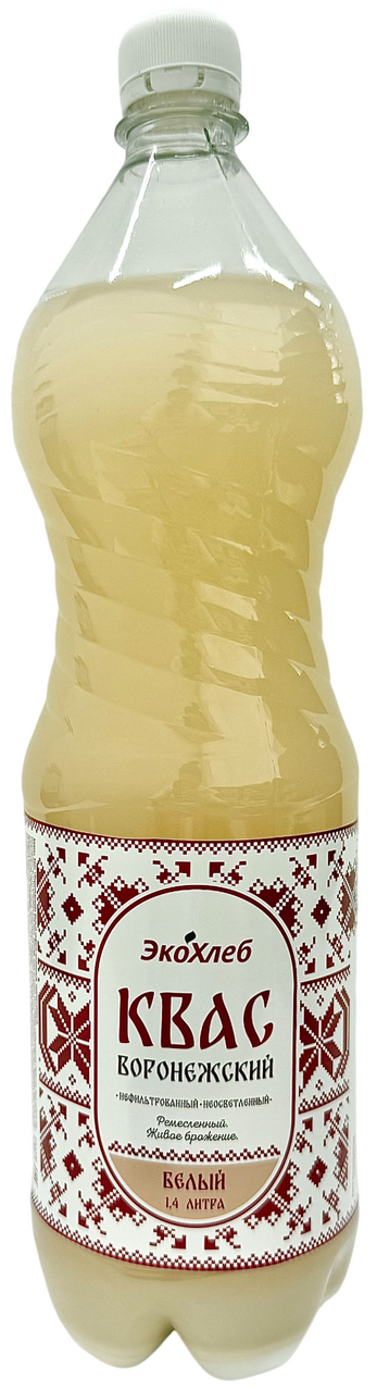 Квас Экохлеб Воронежский белый, 1.4л