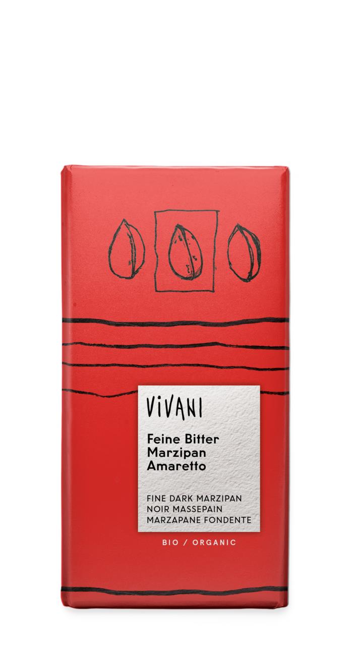 Шоколад горький Марципан Амаретто VIVANI, 100 г